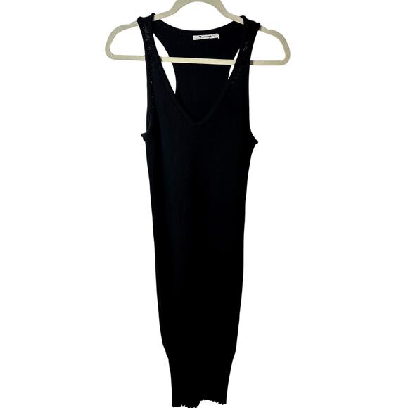 T Alexander Wang Sweater Dress Knit Womens Size Medium Black - Picture 1 of 5